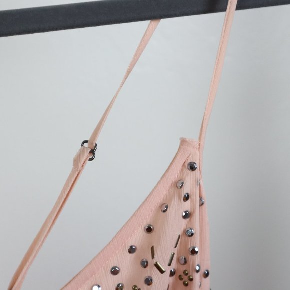 Pink Spaghetti Strap Rompers - Picture 6 of 10